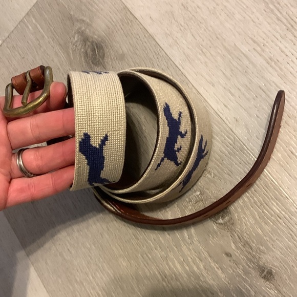 Stylish Tan and Blue Men's Belt - Picture 11 of 13